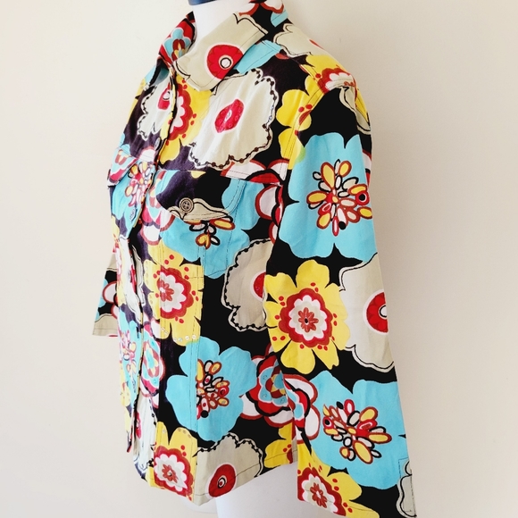 Gandy Couture retro floral jacket size large - Picture 5 of 7